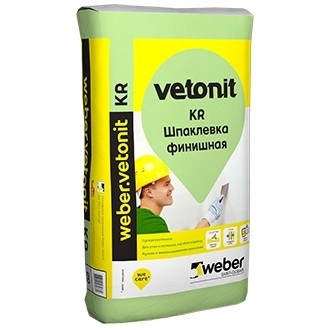 Шпатлевка на органическом связующем Weber.Vetonit KR 20 кг, цена - купить в интернет-магазине в Москве и МО.!