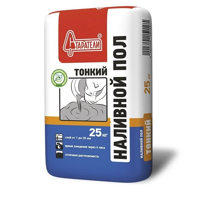 Ровнитель (наливной пол) тонкий Старатели самовыравнивающийся 25 кг, цена - купить в интернет-магазине в Москве и МО.!