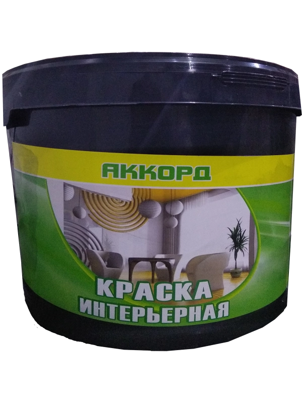 Аккорд ВДАК  для стен и потолков водно-дисперсионная акриловая, Белый, цена - купить в интернет-магазине в Москве и МО.!
