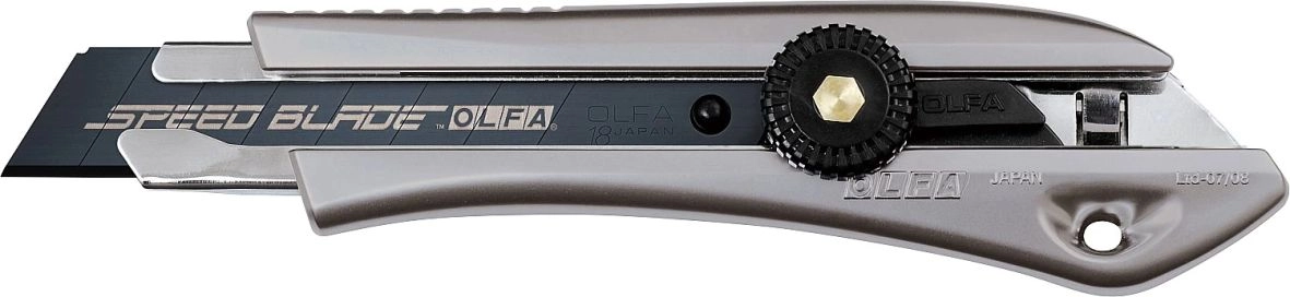 Нож малярный 18мм металлический OLFA OL-LTD-L-LFB, цена - купить в интернет-магазине в Москве и МО.!