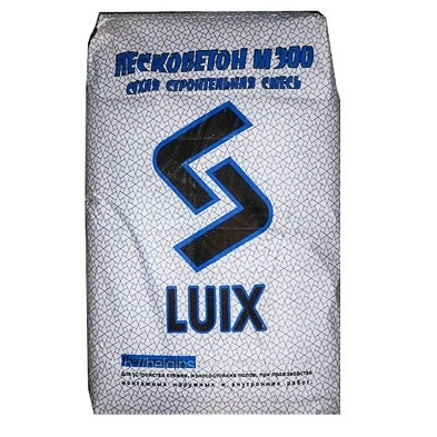 Пескобетон Люикс Luix М-300 40 кг, цена - купить в интернет-магазине в Москве и МО.!