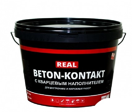 Бетоконтакт REAL с кварцевым наполнителем 20кг, цена - купить в интернет-магазине в Москве и МО.!