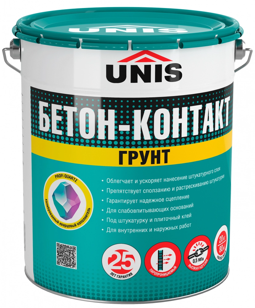 Бетоноконтакт Unis 15 кг, цена - купить в интернет-магазине в Москве и МО.!