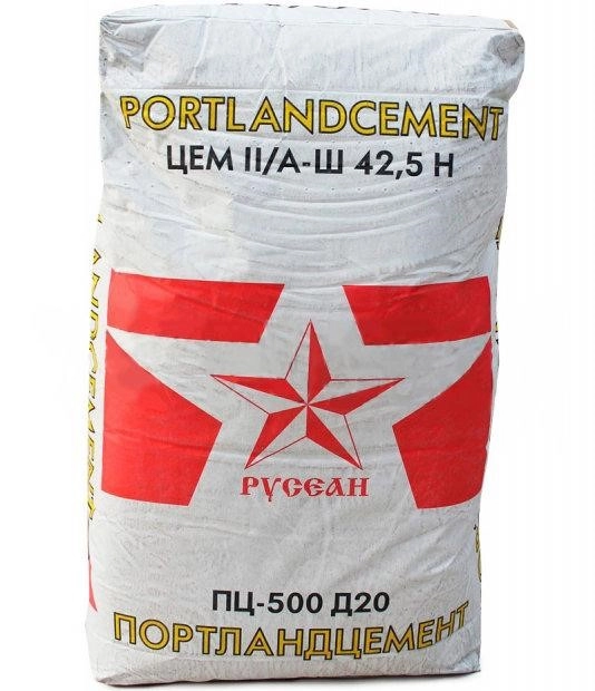 Цемент Русеан М-500 40 кг, цена - купить в интернет-магазине в Москве и МО.!