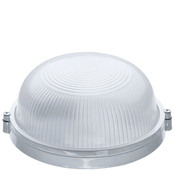 Светильник Navigator NBL-R1-60-E27/WH 60Вт круг белый без решетки, цена - купить в интернет-магазине в Москве и МО.!