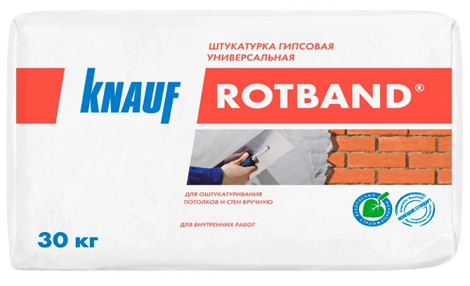 Штукатурка гипсовая универсальная Knauf Ротбанд 30 кг, цена - купить в интернет-магазине в Москве и МО.!