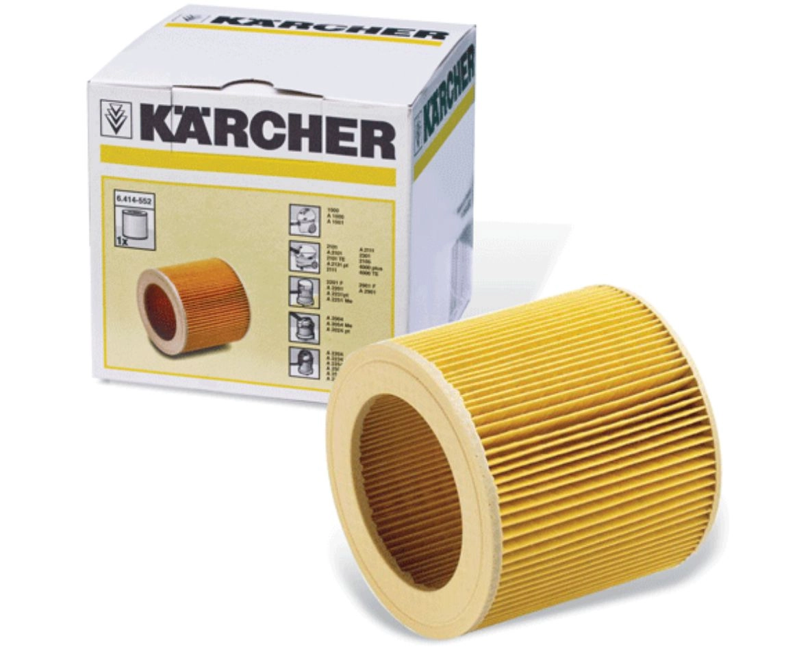 Фильтр для пылесоса KARCHER 6.414-552.0 патронный, цена - купить в интернет-магазине в Москве и МО.!