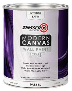 Zinsser Modern Canvas Wall Paint Satin для стен и потолков акрило-латексная полуматовая, Бесцветный, цена - купить в интернет-магазине в Москве и МО.!