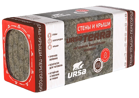 URSA Терра 36 PN  1200х610х100 мм, цена - купить в интернет-магазине в Москве и МО.!