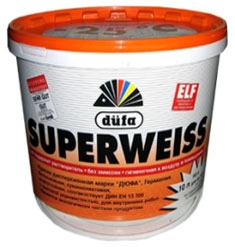Dufa Superweiss RD4 для стен и потолков водно-дисперсионная глубокоматовая, Белый, цена - купить в интернет-магазине в Москве и МО.!