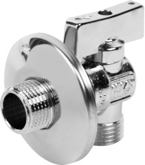 Кран шаровый Bugatti, угловой 1/2"x1/2" наружная-наружная резьба, цена - купить в интернет-магазине в Москве и МО.!