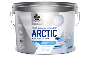 Dufa Premium Arctic для стен и потолков глубокоматовая, Белый, цена - купить в интернет-магазине в Москве и МО.!