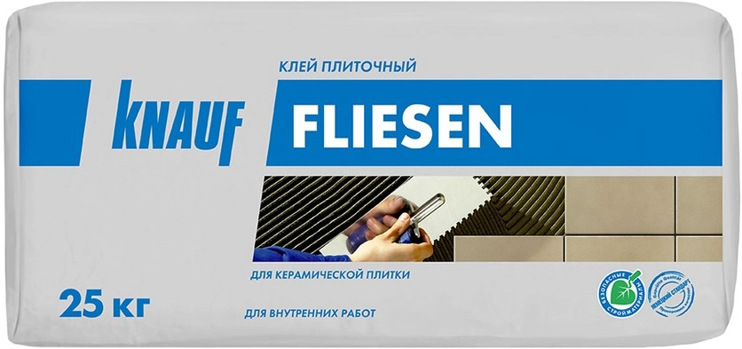 Клей для плитки Knauf Флизен 25 кг, цена - купить в интернет-магазине в Москве и МО.!