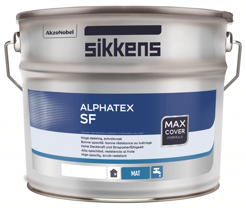 Sikkens Alphatex SF для стен и потолков акриловая матовая, Бесцветный, цена - купить в интернет-магазине в Москве и МО.!
