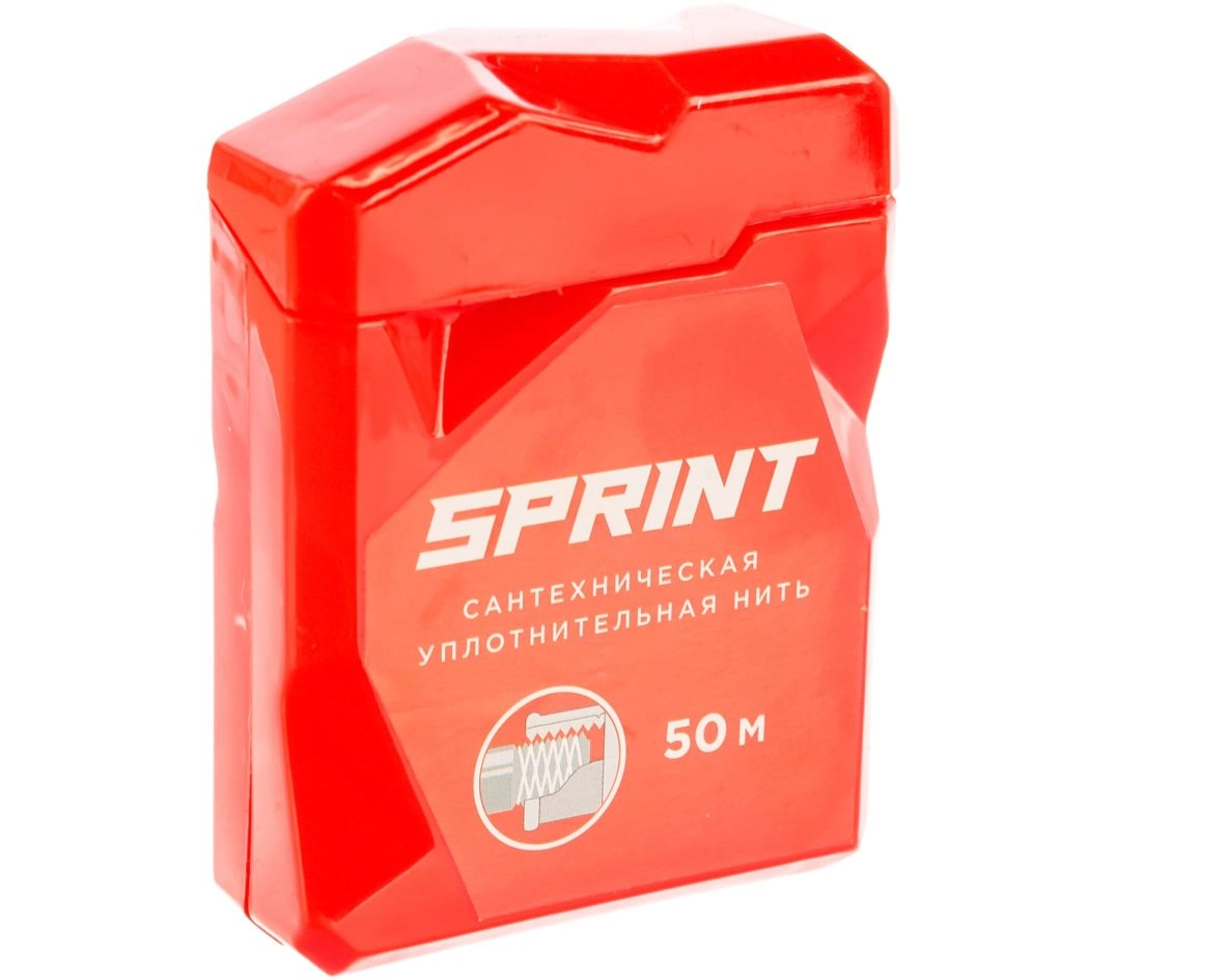 Уплотнительная нить Sprint 50м бокс, блистер, цена - купить в интернет-магазине в Москве и МО.!