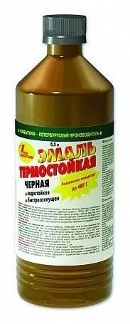 Новбытхим Эмаль термостойкая черная 0.5л, цена - купить в интернет-магазине в Москве и МО.!
