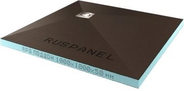 Душевой поддон Ruspanel RPG (РПГ) квадратный с уклоном в угол 1000х1000х50 мм, цена - купить в интернет-магазине в Москве и МО.!