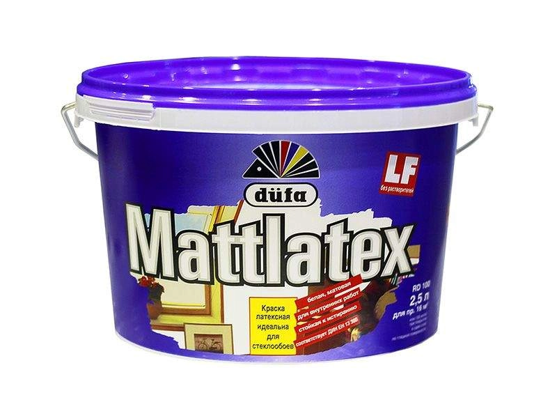 Düfa Mattlatex D100 для влажных помещений латексная матовая, Белый, цена - купить в интернет-магазине в Москве и МО.!