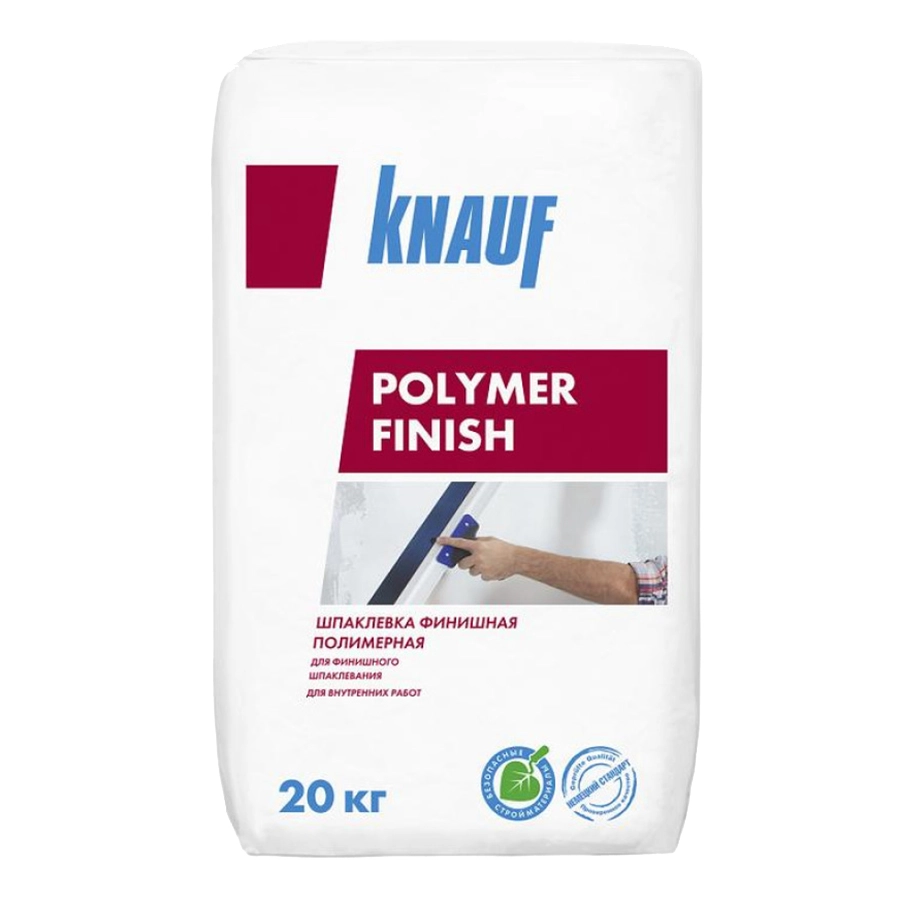 Шпатлевка финишная Knauf Полимер Финиш 20 кг, цена - купить в интернет-магазине в Москве и МО.!