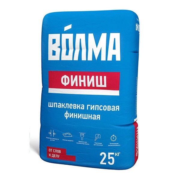 Шпатлевка гипсовая финишная Волма Финиш 20 кг, цена - купить в интернет-магазине в Москве и МО.!