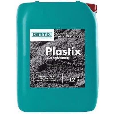 Пластификатор Cemmix Plastix для цементного раствора, для бетона 10 л, цена - купить в интернет-магазине в Москве и МО.!