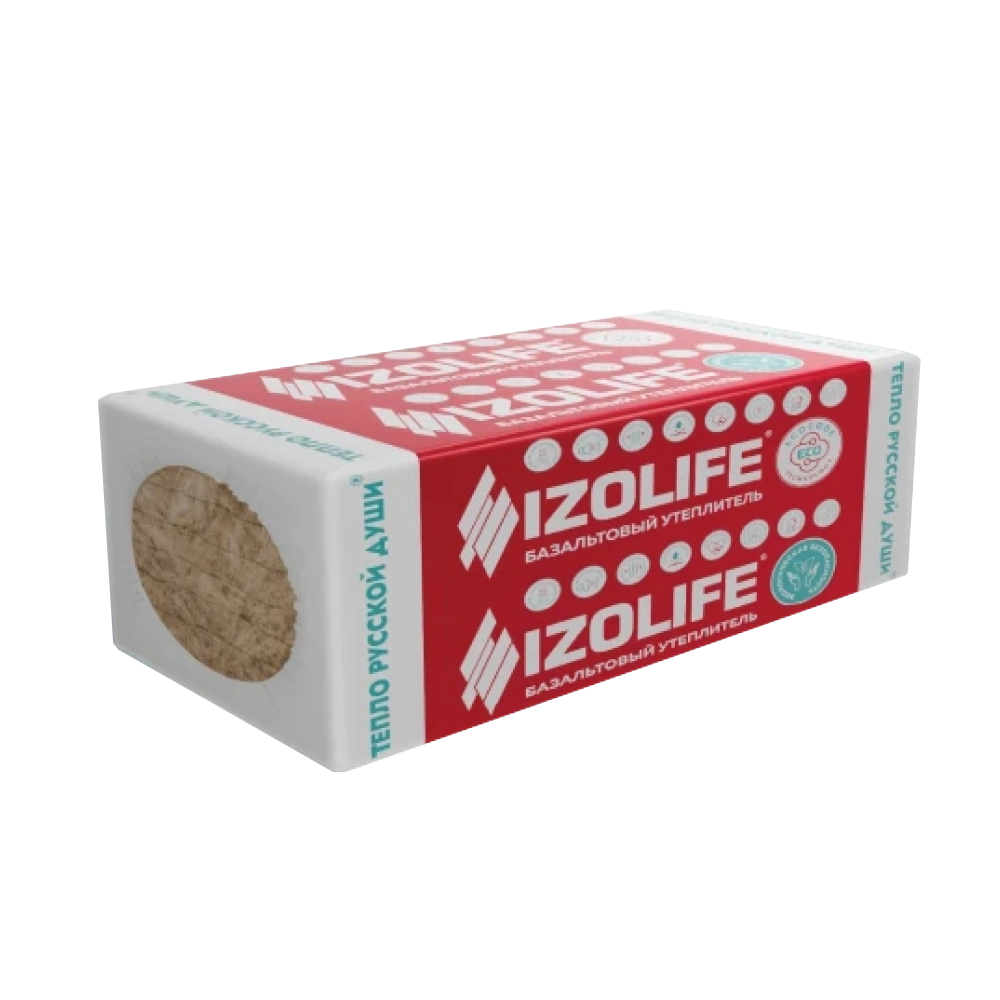 Утеплитель Изолайф IZOLIFE Л 35 ПРОФ 1200х600х100 мм 4пл/уп, цена - купить в интернет-магазине в Москве и МО.!