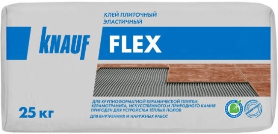 Клей для плитки, керамогранита и камня Knauf Флекс эластичный 25 кг, цена - купить в интернет-магазине в Москве и МО.!