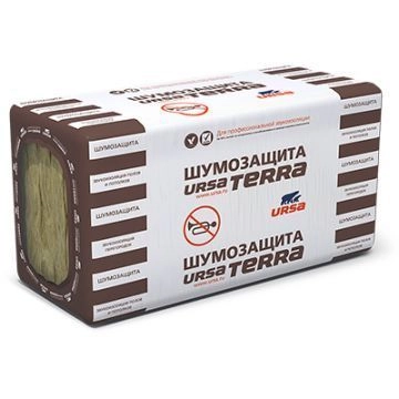 URSA Terra Шумозащита 1200х610х50 мм, цена - купить в интернет-магазине в Москве и МО.!