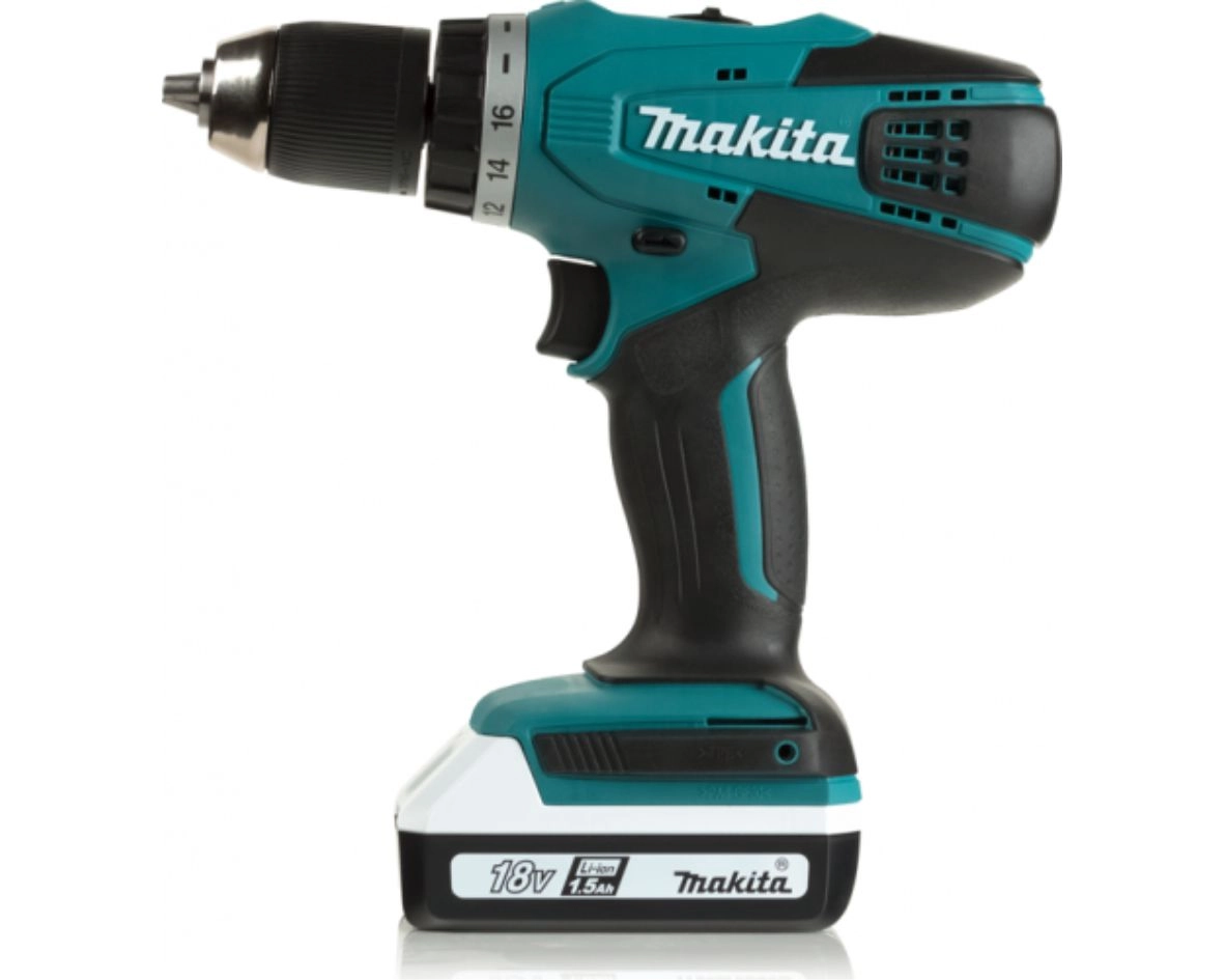 Шуруповерт Makita DF457DWE 18В, 2х1.5Ач, цена - купить в интернет-магазине в Москве и МО.!