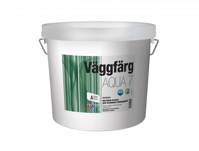Landora Vaggfarg 7 Aqua для влажных помещений матовая, Бесцветный, цена - купить в интернет-магазине в Москве и МО.!
