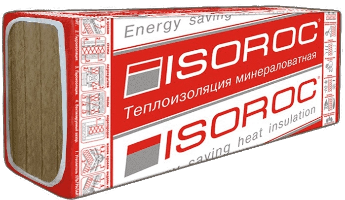 Базальтовая вата Isoroc Изорок ПП-80 1000x600x100 мм, цена - купить в интернет-магазине в Москве и МО.!