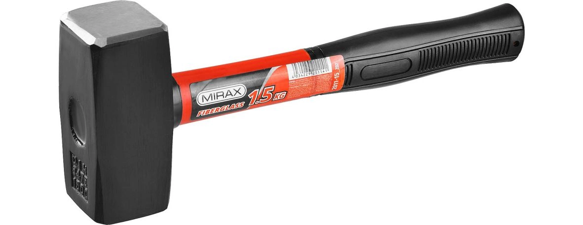 Кувалда 1,5 кг с фиберглассовой рукояткой Mirax, цена - купить в интернет-магазине в Москве и МО.!
