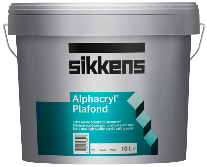 Sikkens Alphacryl Plafond для стен и потолков глубокоматовая, Белый, цена - купить в интернет-магазине в Москве и МО.!