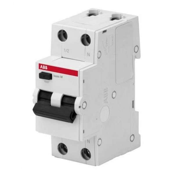 Дифференциальный автомат ABB Basic M 1P+N 30mA 6А, цена - купить в интернет-магазине в Москве и МО.!