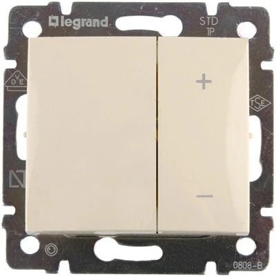 Светорегулятор Legrand Valena клавишный слоновая кость, цена - купить в интернет-магазине в Москве и МО.!