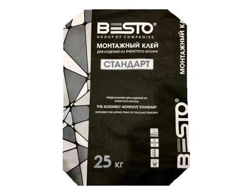 Клей монтажный  БЭСТО Стандарт 25 кг, цена - купить в интернет-магазине в Москве и МО.!