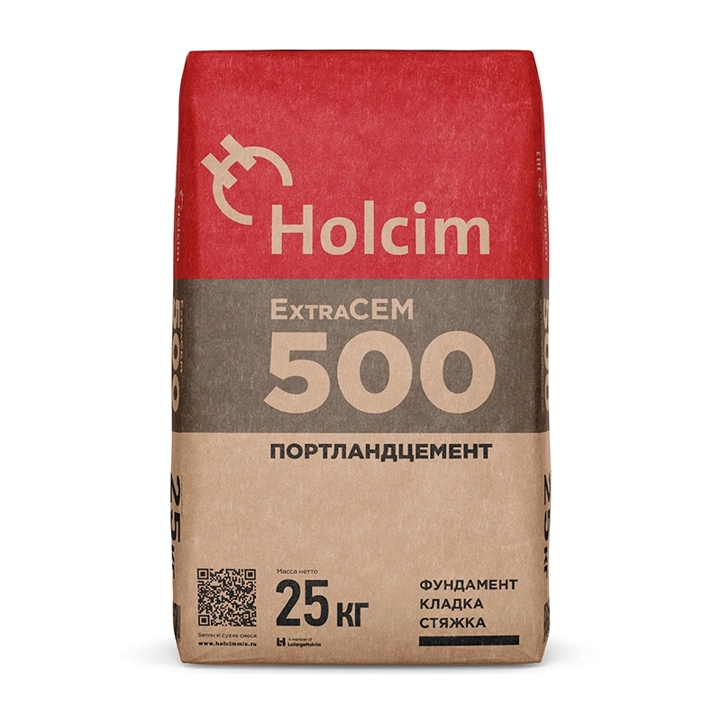 Цемент Holcim ExtraCEM 500 25 кг, цена - купить в интернет-магазине в Москве и МО.!