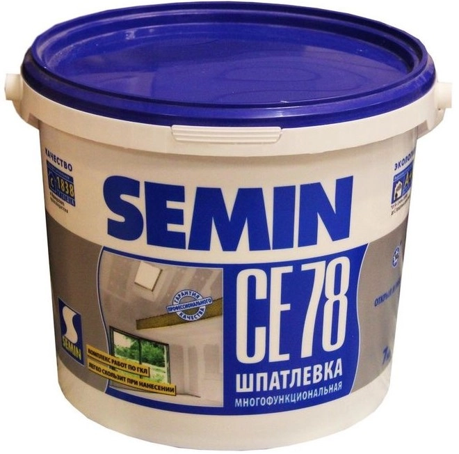 Semin СЕ 78 Многофункциональная мраморная шпатлевка Семин 20кг, цена - купить в интернет-магазине в Москве и МО.!