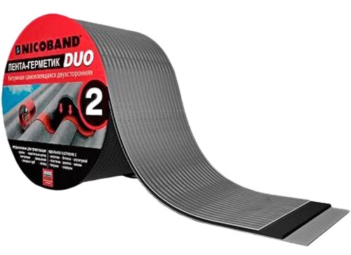 Лента герметизирующая Nicoband Duo 10 м х 10 см двухсторонний, цена - купить в интернет-магазине в Москве и МО.!