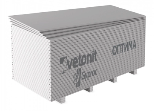 Гипсокартон Vetonit (Gyproc) Оптима 2500х1200х12,5мм, цена - купить в интернет-магазине в Москве и МО.!
