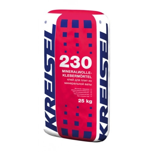 Клей для плит из минеральной ваты KREISEL 230  25 кг, цена - купить в интернет-магазине в Москве и МО.!