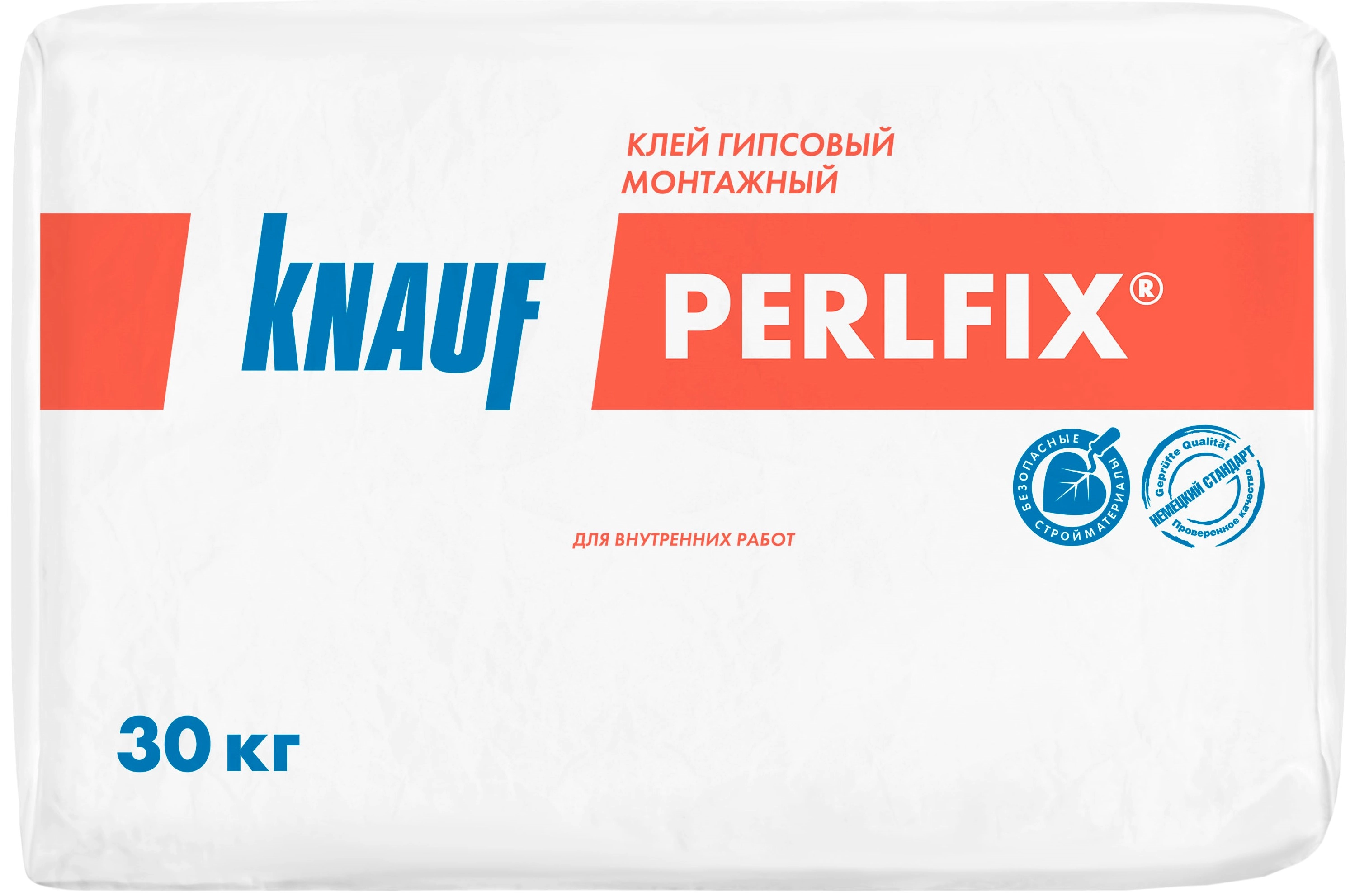 Клей для ПГП, ГКЛ, ГВЛ Кнауф Перлфикс гипсовый 30 кг, цена - купить в интернет-магазине в Москве и МО.!