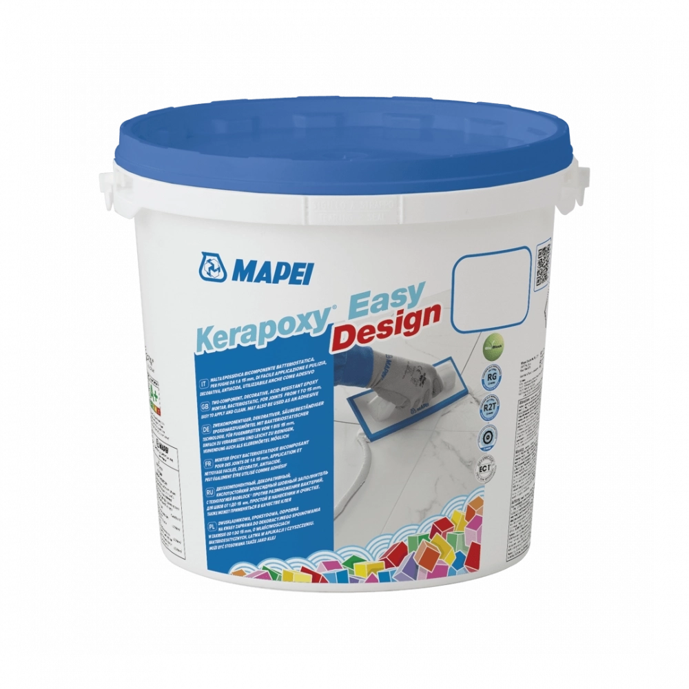 Затирка Mapei Kerapoxy Easy Design №112 серая 3кг, цена - купить в интернет-магазине в Москве и МО.!