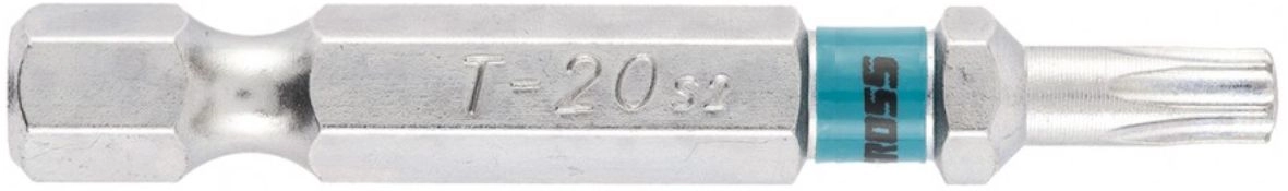 Бита Torx T20х50 магнитная, сталь S2 Gross, цена - купить в интернет-магазине в Москве и МО.!