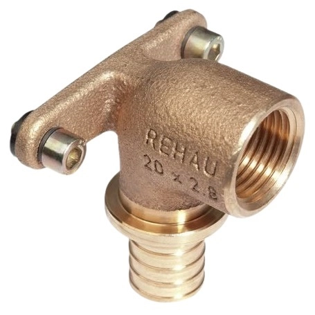 Rehau 20-Rp 1/2" RX+ угольник настенный короткий, цена - купить в интернет-магазине в Москве и МО.!