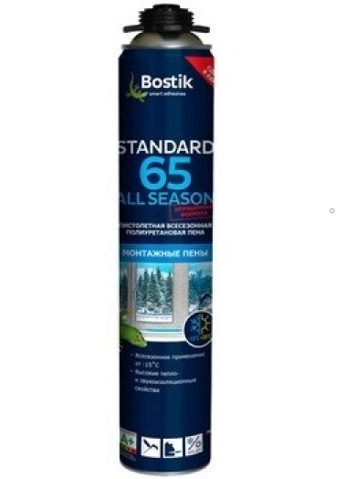 Пена монтажная Bostik Pro Standard 65 профессиональная 750 мл, цена - купить в интернет-магазине в Москве и МО.!