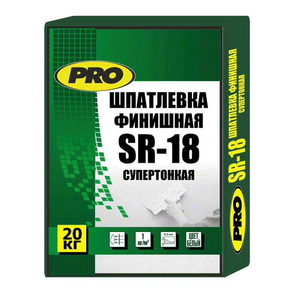 Шпаклёвка CENTER PRO SR-18 20 кг, цена - купить в интернет-магазине в Москве и МО.!